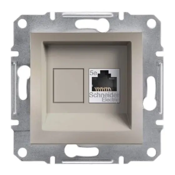 Árcsökkenés ASFORA 1xRJ45 Cat5e UTP dugaszolóaljzat,bronz, keret nélkül EPH4300169