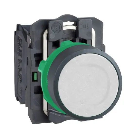 Különleges ajánlat XB5AA11 nyomógomb,fehér,1záró,22mm XB5AA11