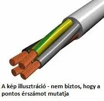 Mt (A05VV-F) 5x6mm2,fehér 100m-es kiszerelésben, fóliás csomagolásban Olcsóbb