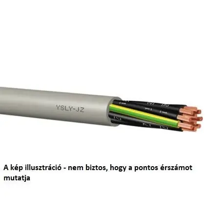 Vezérlőkábel sodrott erekkel (YSLY-JZ) 7X0,75mm2 300/500V Korlátozott ajánlat
