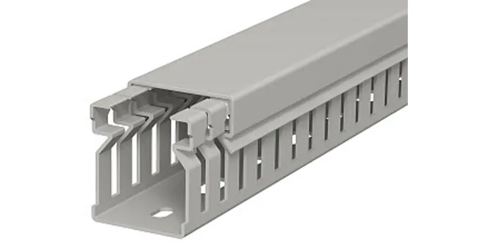 Perforált huzalozócsatorna 30mm x 25mm x 2000mm gránitszürke 10mm LK4 30025 OBO-BETTERMANN Gyors kiszállítás