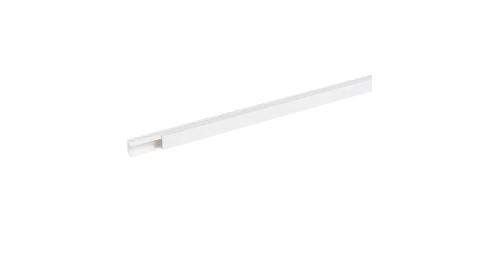 Minicsatorna öntapadós 24mm x 2000mm kezeletlen műanyag fényesfehér DLP ECO mini LEGRAND Prémium