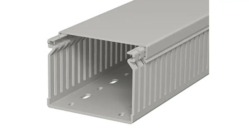 Újdonság Perforált huzalozócsatorna 60mm x 80mm x 2000mm gránitszürke 10mm LK4 60080 OBO-BETTERMANN