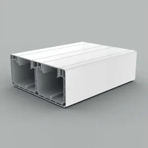 Outlet Parapetcsatorna 159mmx 64mm 2000mm kezeletlen műanyag fényesfehér PK KOPOS