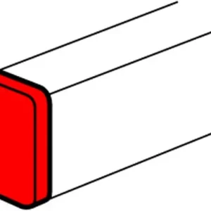 Parapetcsatorna végzáró 195x65-csatornához szimmetrikus 195mm x 65mm kezeletlen DLP LEGRAND Gyors kiszállítás