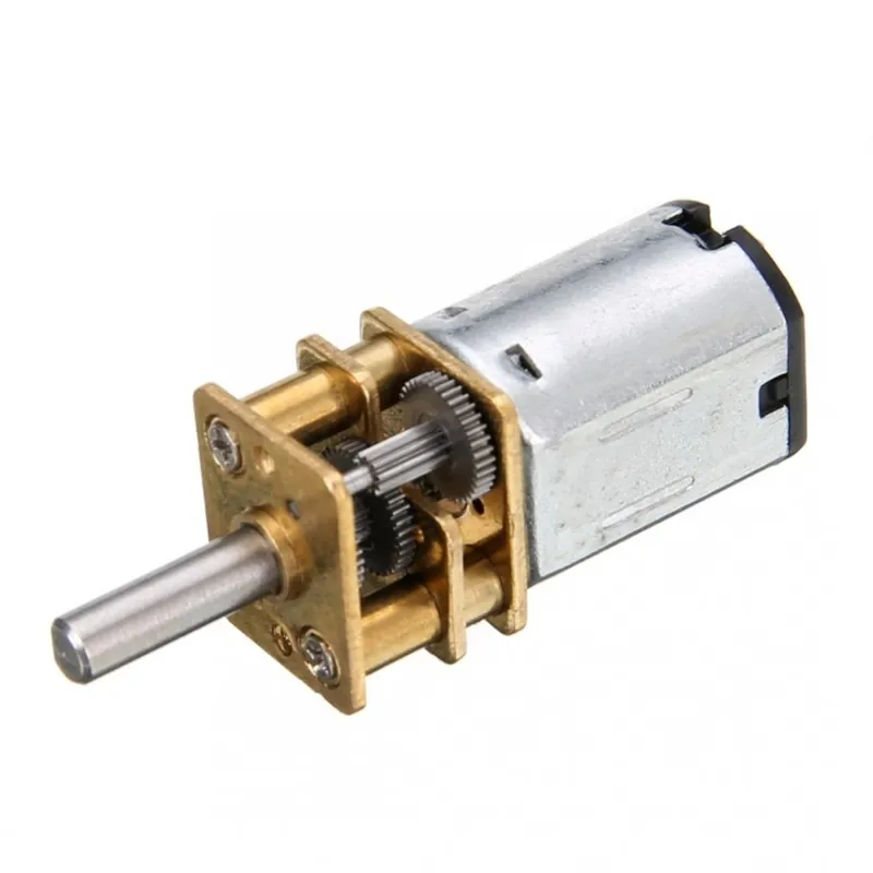 Alacsony ár DC 6V 200RPM Micro DC hajtóműves motor fogaskerékkel, N20 átmérőjű, 3 mm-es tengelyű elektromos mini lassító