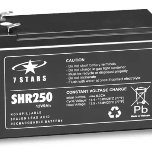 Alacsony ár Zárt VLRA akkumulátor ólom(száraz, AGM) 12V 9Ah F2 6,3 SHR 7Star Battery