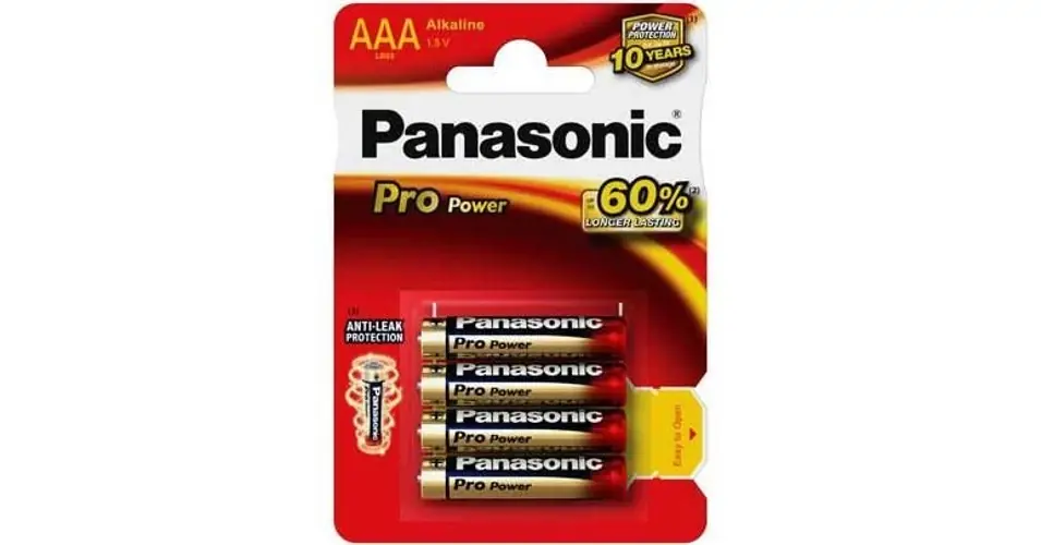 Expressz kézbesítés Mikro elem AAA MN2400 1,5V Panasonic Pro Power alkáli B4