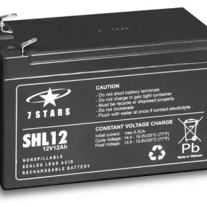 Zárt VLRA akkumulátor ólom(száraz, AGM) 12V 12Ah F2 6,3 SHL 7Star Battery Gyors kiszállítás
