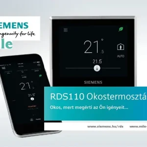 Vedd meg most Okos szobatermosztát WiFi programozható színes LCD 2kimenet érzékelős falonkívüli RDS SIEMENS