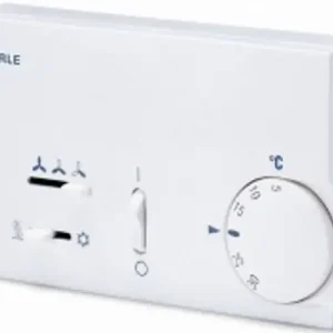 Szobatermosztát analóg klímához komplett 5-30°C 10A 230V falonkívüli fehér KLR-E 7012 EBERLE Legkelendőbb