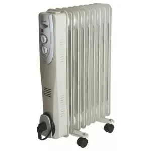 Korlátozott ajánlat Olajradiátor termosztáttal gurítható álló 230VAC 1500W 9-bordás 3-fokozat Somogyi Elektronic
