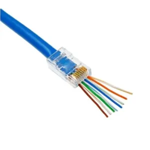 Olcsó Adatcsatrlakozó dugó átmenő RJ45 UTP Cat5e kábelre ÉpületIntelligencia