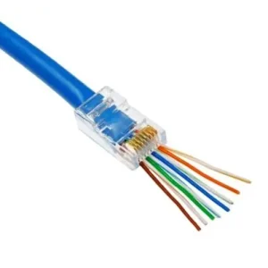 Adatcsatlakozó dugó átmenő RJ45 UTP Cat6 kábelre ÉpületIntelligencia Rendeld meg most