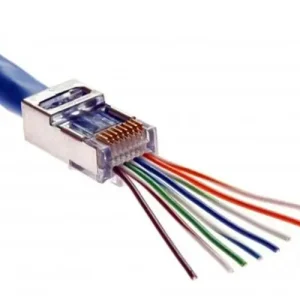 Adatcsatrlakozó dugó átmenő RJ45 FTP Cat6 kábelre ÉpületIntelligencia Népszerű