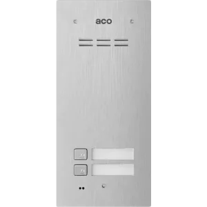 Kaputelefon kaputábla audió 2lakás RFID süllyesztett 2-erű 2hívógomb nemesacél moduláris ACO Újdonság