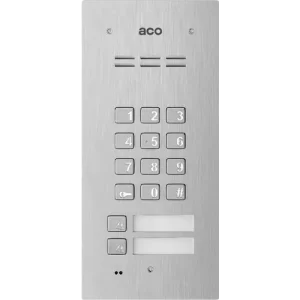 Olcsó Kaputelefon kaputábla audió 2lakás kódzár RFID süllyesztett 2-erű 2hívógomb nemesacél ACO
