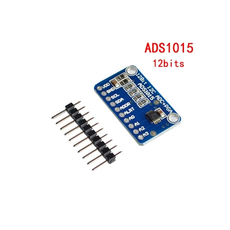 ADS1015 kék - 16 bites I2C ADS1115 ADS1015 modul ADC 4 csatornás Pro Gain erősítővel 2,0 V–5,5 V Arduino RPi-hez Vásárlói kedvenc