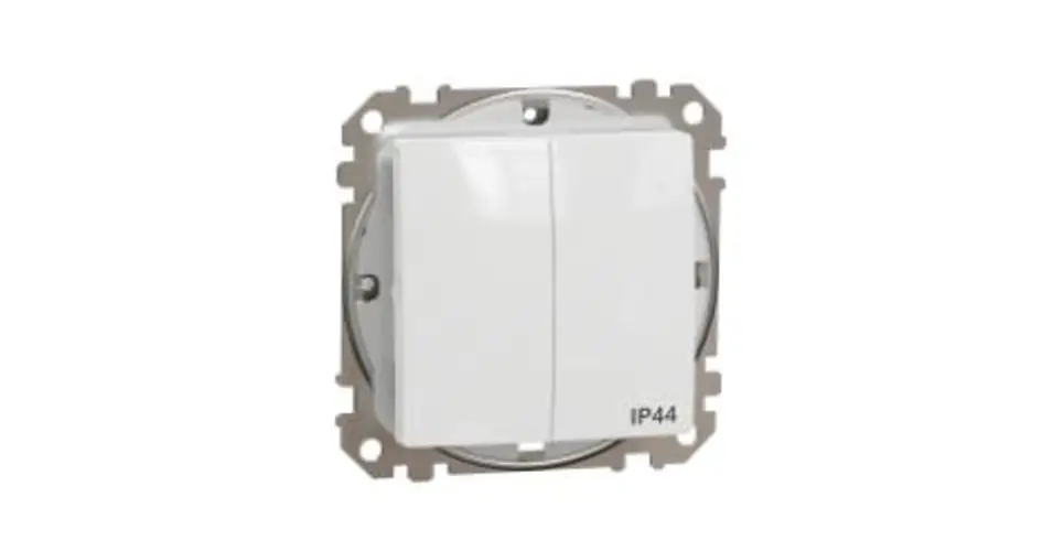 Vedd meg most SednaÚj 105 csillárkapcsoló betét adapterrel fehér süllyesztett csavaros IP44 Schneider