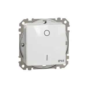 Akciós ár SednaÚj 102 2P kapcsoló betét adapterrel fehér süllyesztett csavaros IP44 Schneider