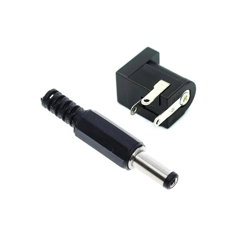5 Párosítsa a csatlakozót - 10 db DC-005 fekete DC tápcsatlakozó aljzat csatlakozó DC005 5,5*2,1 mm 2,1 aljzat Körbe a Outlet