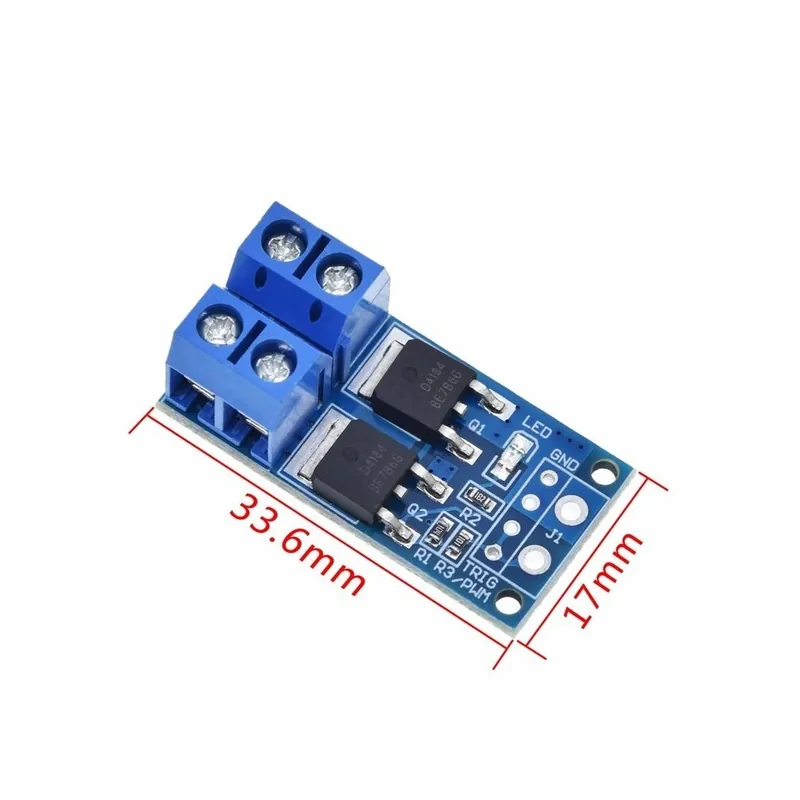 Népszerű 15A 400W MOS FET trigger kapcsoló meghajtó modul PWM szabályozó vezérlőpult arduinohoz