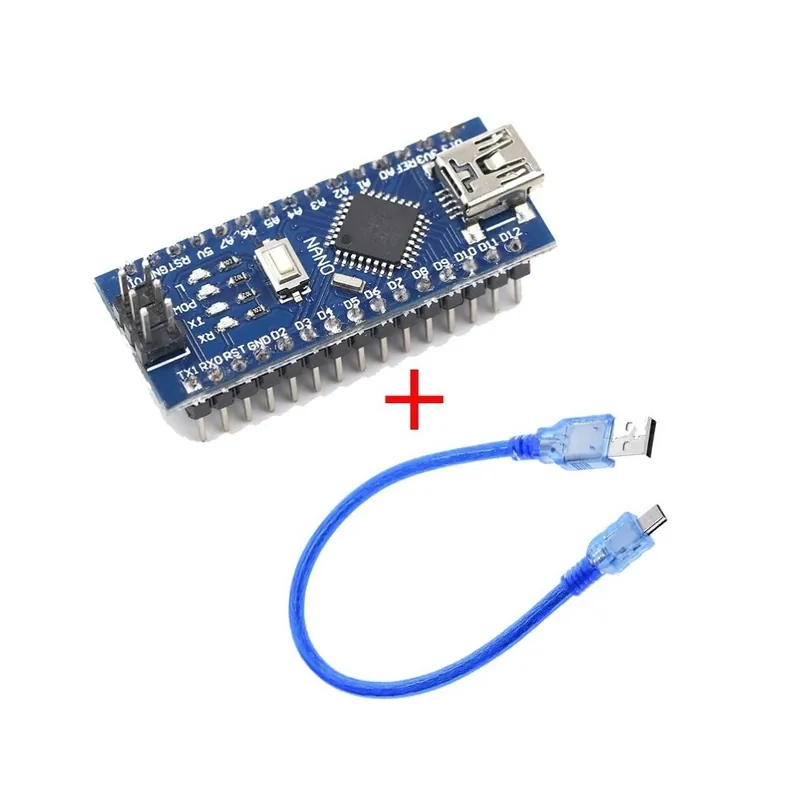 Akció 328P-AU Hegesztési vonal - Nano 1PCS Mini USB A rendszerbetöltő Nano 3.0 vezérlővel kompatibilis az arduino CH340 USB