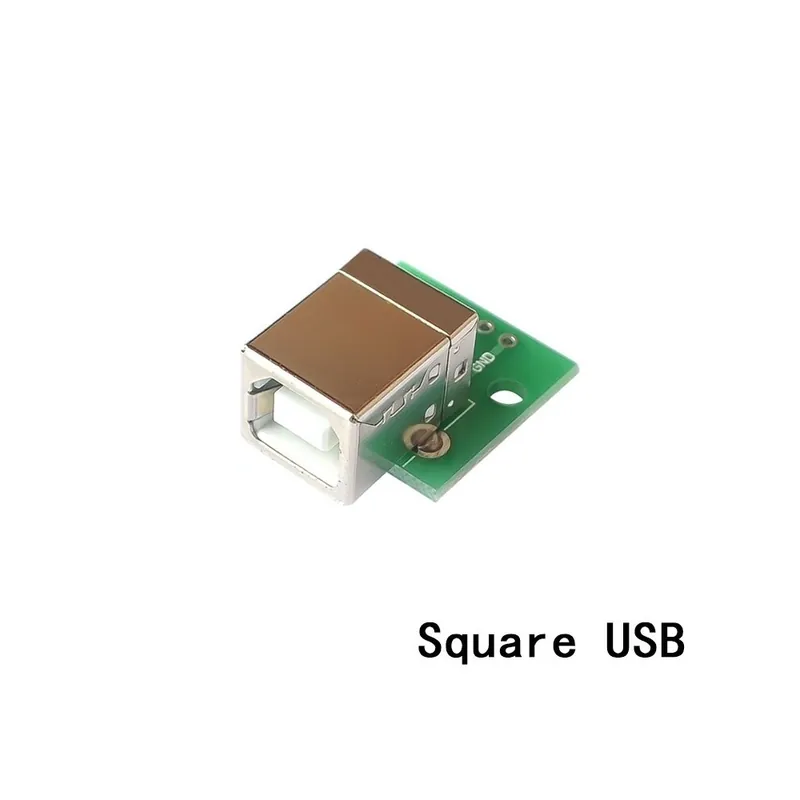 Négyzet alakú USB - 5db USB-dugasz csatlakozó / MINI MICRO USB-DIP-adapter anyacsatlakozó 2.54 B csatlakozó C-típusú Szuper ajánlat