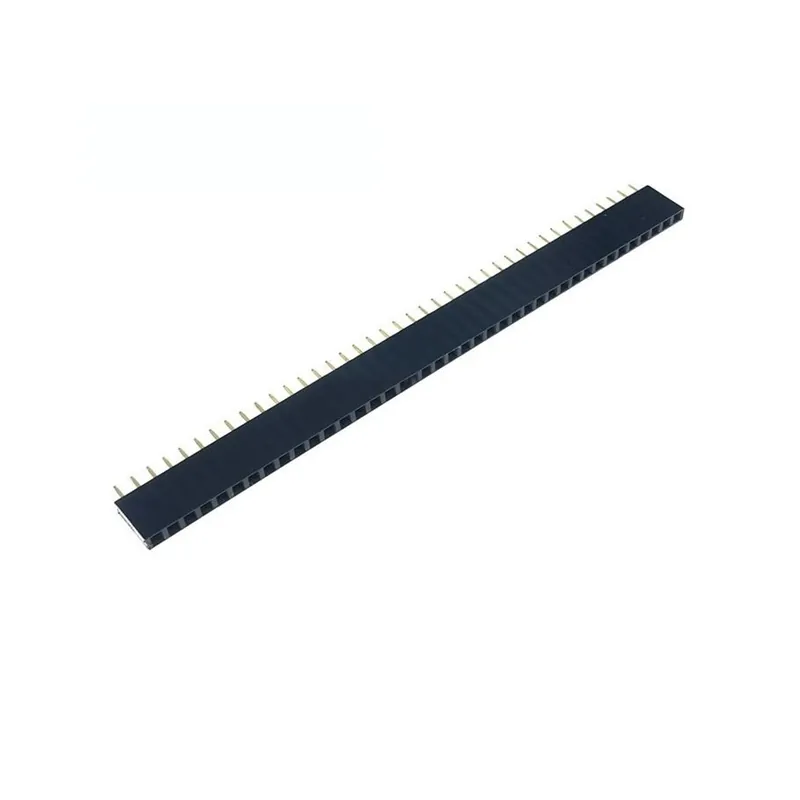 Gyors szállítás 10 DB 2,54 mm-es 40 tűs egyenes aljzat, egysoros tűs fejléc szalagos PCB csatlakozó