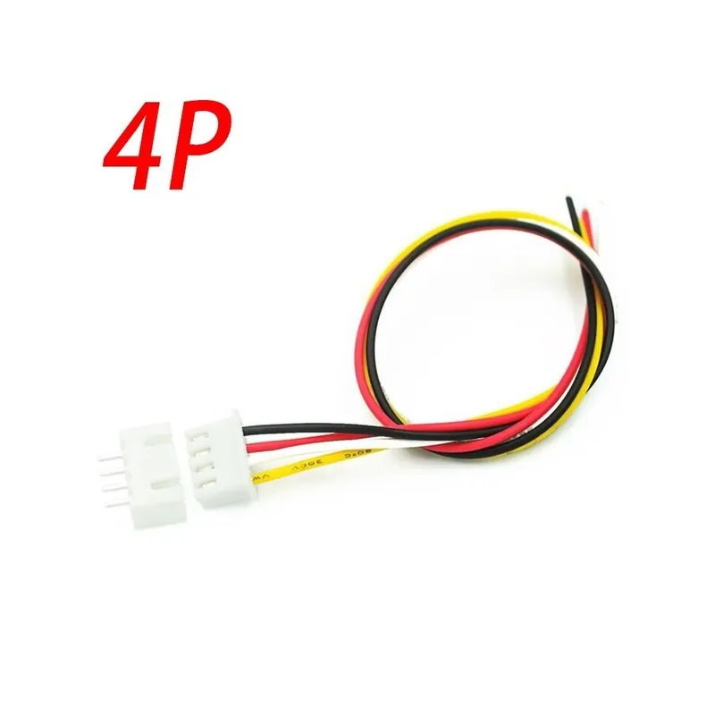 Vedd meg online 4p - 10 készlet JST XH2.54 XH 2,54 mm-es vezetékes kábelcsatlakozó 2/3/4/5/7 tűosztású apa csatlakozóaljzat, 20 cm-es