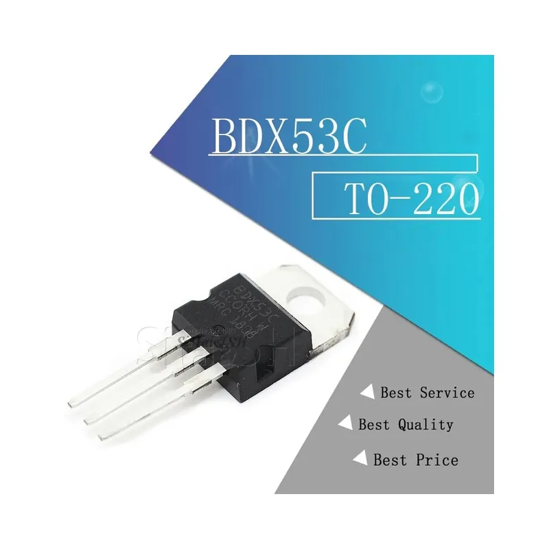 BDX53C - 10 DB BDX53C BDX33C BDX34C BDX54C TO-220 BDX53 BDX33 BDX34 BDX54 TO220 új és eredeti Szuper akció