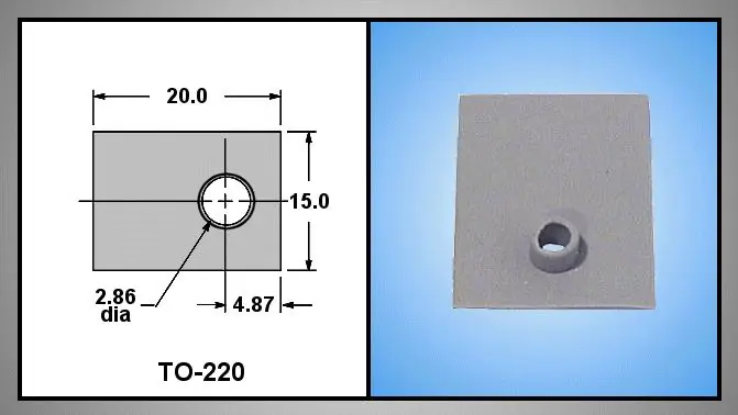 Szuper ajánlat Hővezető szilikon gumi TO220 15x20x0.3mm