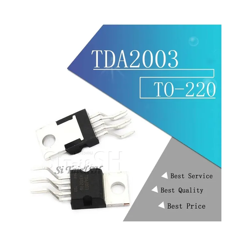 TDA2003 - 10 DB TDA2003 TDA2030 TDA2050 LM317T IRF3205 tranzisztor TO-220 TO220 Expressz szállítás