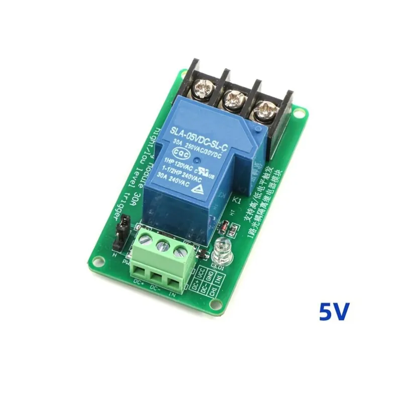 Korlátozott ajánlat 5v 1 utas - 1/2/4 csatornás 5V/12V/24V relémodul 30A magas és alacsony szintű trigger intelligens otthon PLC automatizálás
