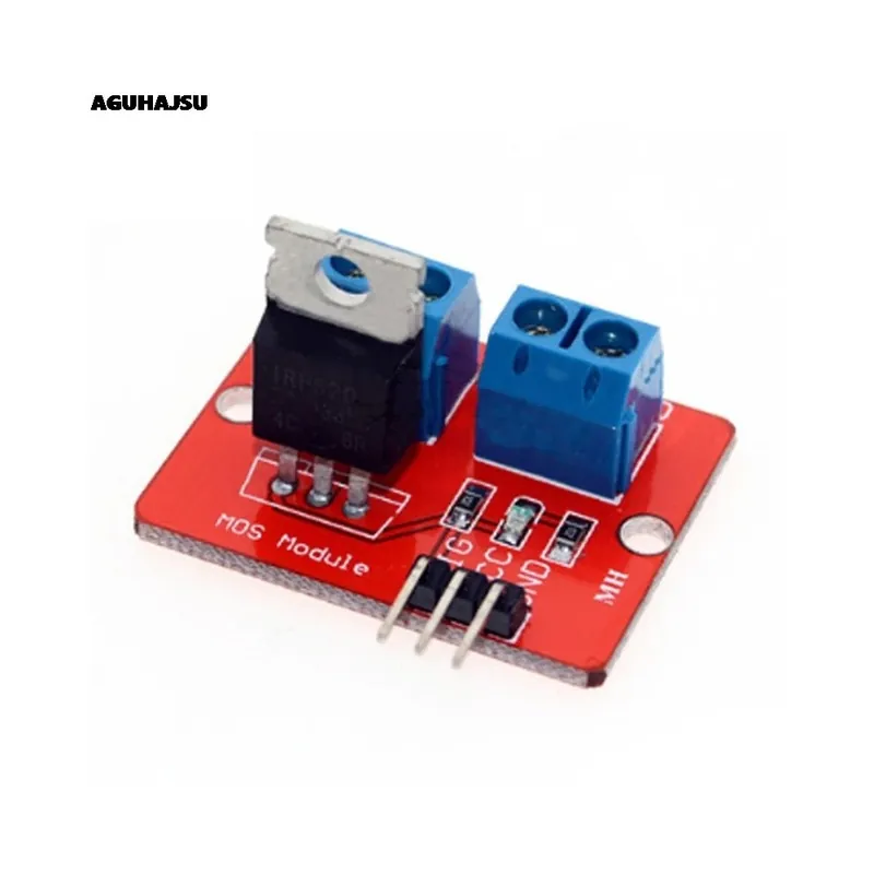 0-24V felső Mosfet gomb IRF520 MOS illesztőprogram modul Arduino MCU ARM Raspberry pi-hez Ajánlat