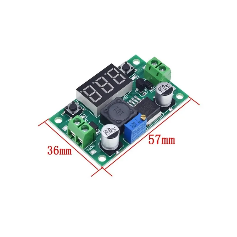 LM2596 kijelző zöld - Kiváló minőségű 3A állítható DC-DC LM2596 LM2596S bemenet 4V-35V Kimenet 1,23V-30V dc-dc Bestseller