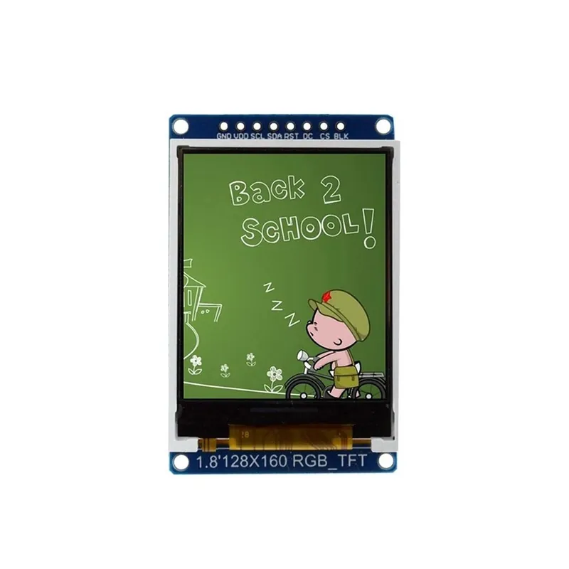 Biztonságos vásárlás 1,8 TFT hüvelyk - TFT kijelző 0,96 1,3 1,44 1,8 hüvelykes IPS 7P SPI HD 65K Full Color LCD modul ST7735 / ST7789 Drive IC 80