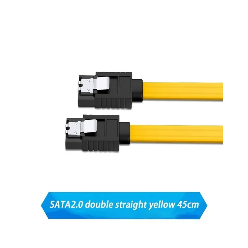 Vásárlói kedvenc 2,0 2egyenes 45 cm Y - átmenő csatlakozó SATA 2.0 3.0 III nagy sebességű 6,0 Gbps adatkábel reteszelő retesszel Q99 DJA99
