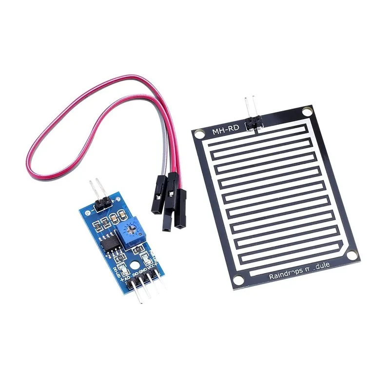 Legkelendőbb 1 készlet/tétel Hó/esőcseppek érzékelő modul eső időjárás modul páratartalom Arduinohoz