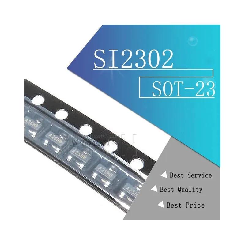 Outlet SI2302 - 50 DB SI2302 SI2307 SI2301 SI2305 SI2306 SOT23 N-csatornás továbbfejlesztett módú térhatású tranzisztor