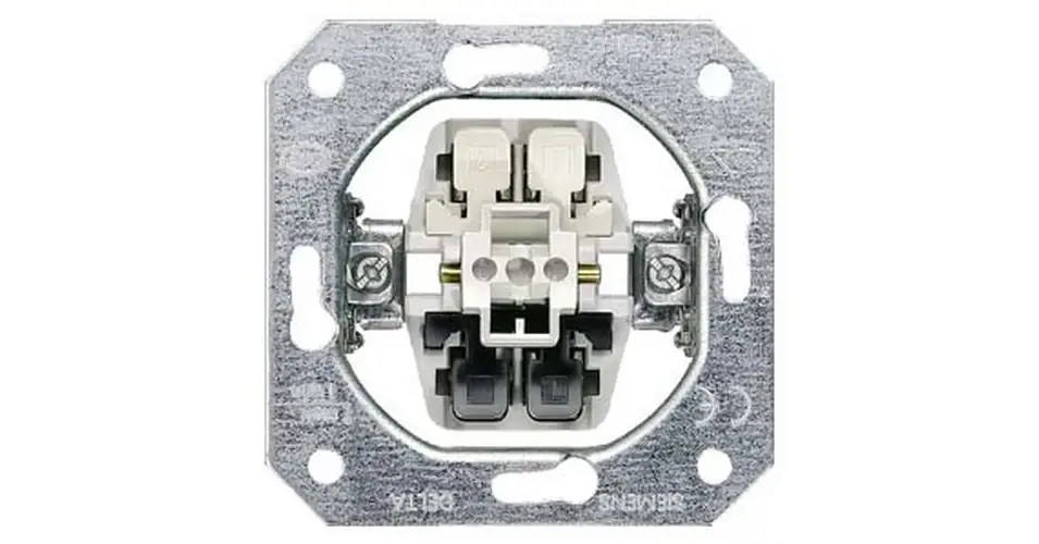 Ajánlat Delta 106 váltókapcsoló betét süllyesztett rugós IP20 cserélhető LED-jelzőfény 1- 5TA SIEMENS