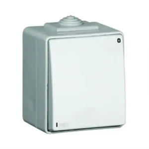 Népszerű Waterproof48 102 2-pólusú kapcsoló betét komplett házban fehér falonkívüli rugós IP65 1- Elko EP
