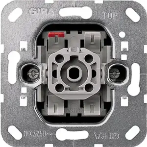 101/106 ki/váltókapcsoló betét adapterrel süllyesztett rugós IP20 1- billentyű/gomb GIRA Csak ma
