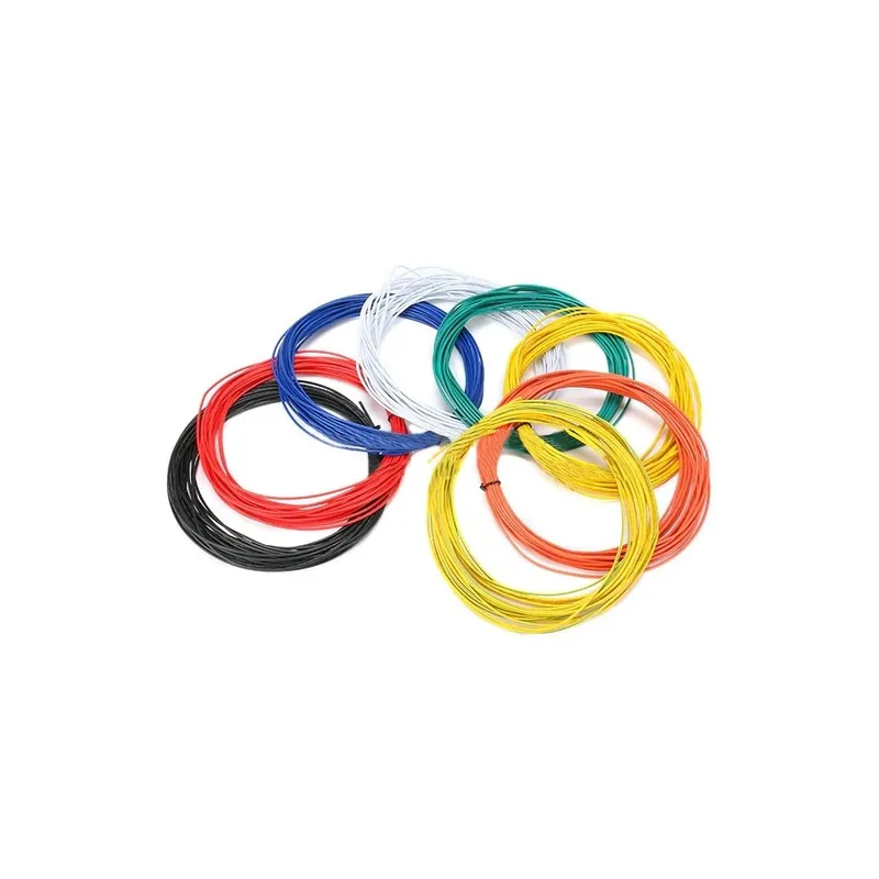 narancssárga - 10M UL-1007 24AWG csatlakozóhuzal 80C / 300V vezeték DIY elektromos vezeték kábel Piros/fekete/kék/sárga Azonnal elérhető