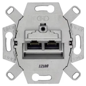 Alacsony ár Delta 2xRJ45 Cat6e STP UAE/IAE (ISDN) betét fém címketartó nélkül 5TG SIEMENS