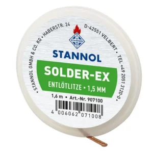 Vedd meg most Stannol-EX ónszívó, kiforrasztó szalag 1.5mm x 1.6m (zöld)