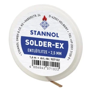 Stannol-EX ónszívó, kiforrasztó szalag 2.5mm x 1.6m (kék) Szuper akció