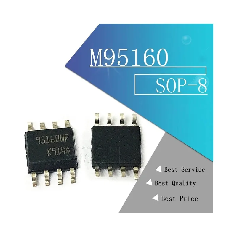 10db/tétel M95160-WMN6TP 95160 95160WP 95160P 95160WQ Soros EEPROM memória chip Autós memória chipekhez sop-8 ÚJ EREDETI Ingyenes szállítás