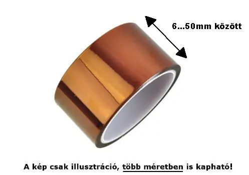 Polyamid szalag 30mm széles 33m tekercs -40...+200C hőálló, Volz-1018 Olcsóbb