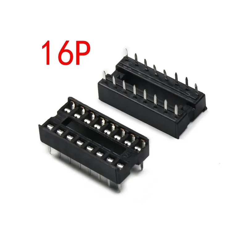 16P - 10db IC foglalat 6P/8P/14P/16P/18P/20P/24P/28P DIP IC aljzatok Adapter Forrasztás típusa 28 tűs Keskeny testű DIP Újdonság
